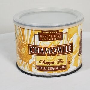 Trader Joe's HERBAL JOES Chamomile Tea Tin Collectible Vintage